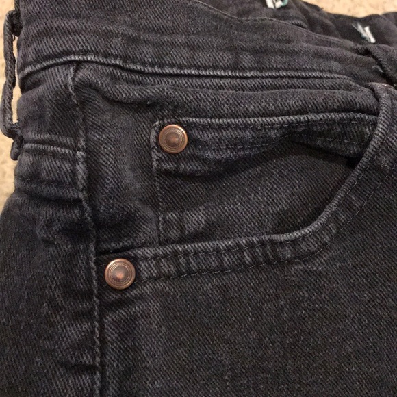 Lee’s Thrifted Dark Grey Women’s Jeans Size 8 - Picture 4 of 6